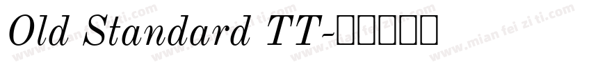 Old Standard TT字体转换